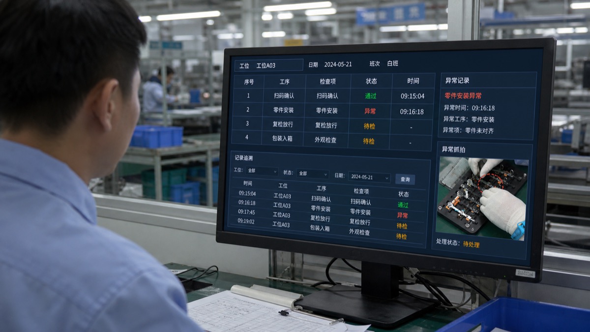 管理端查看执行验证记录与异常追溯的辅图