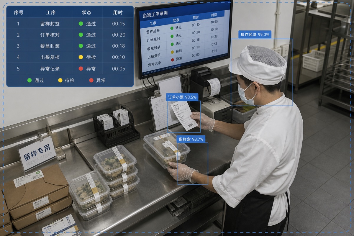 餐饮后厨行为识别辅图