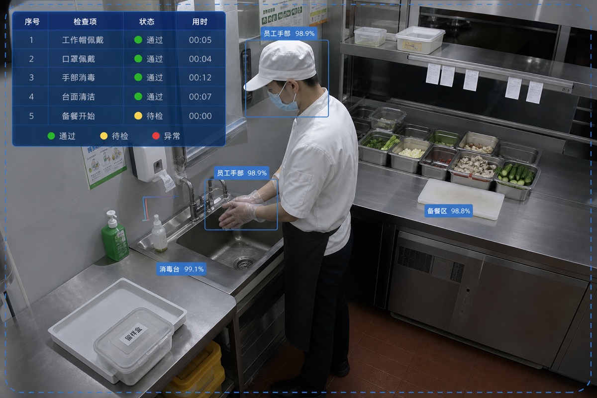 餐饮后厨行为识别主图