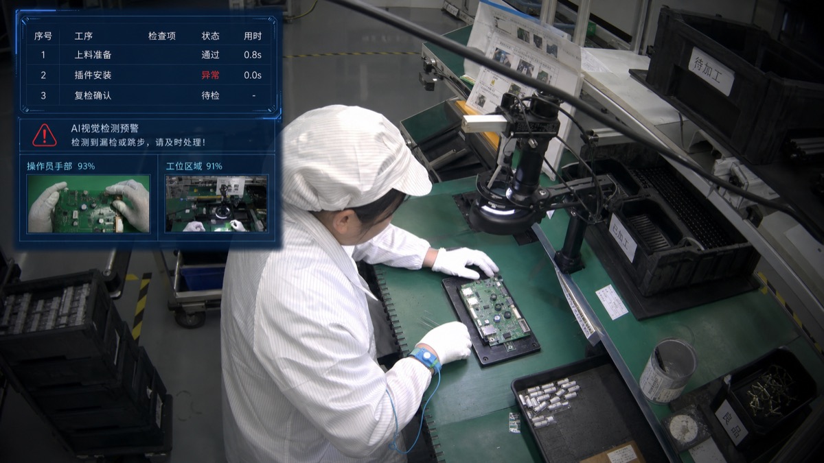 电子厂SOP视觉检测主图