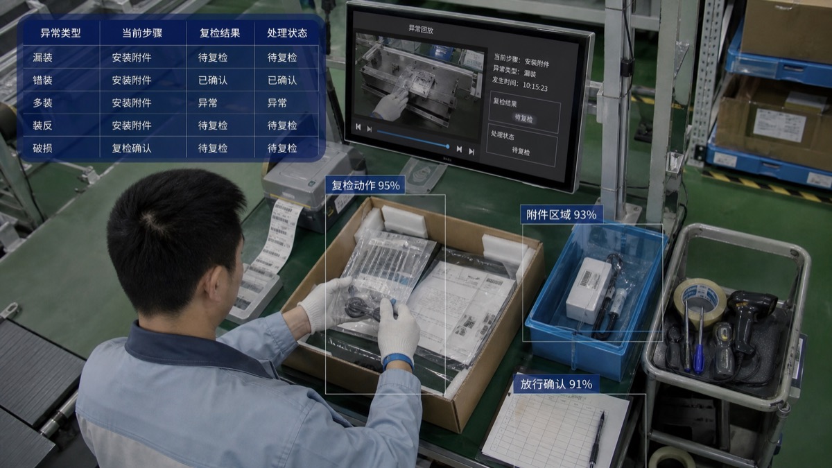 手部动作识别追溯与复检辅图