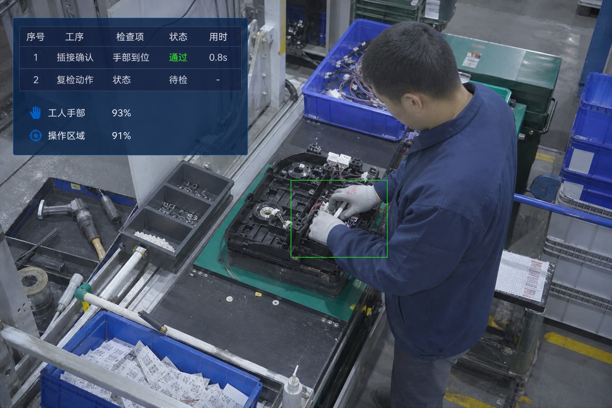装配工位关键动作实时识别主图